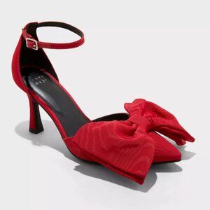 New Day Women's Grace Bow red Heels